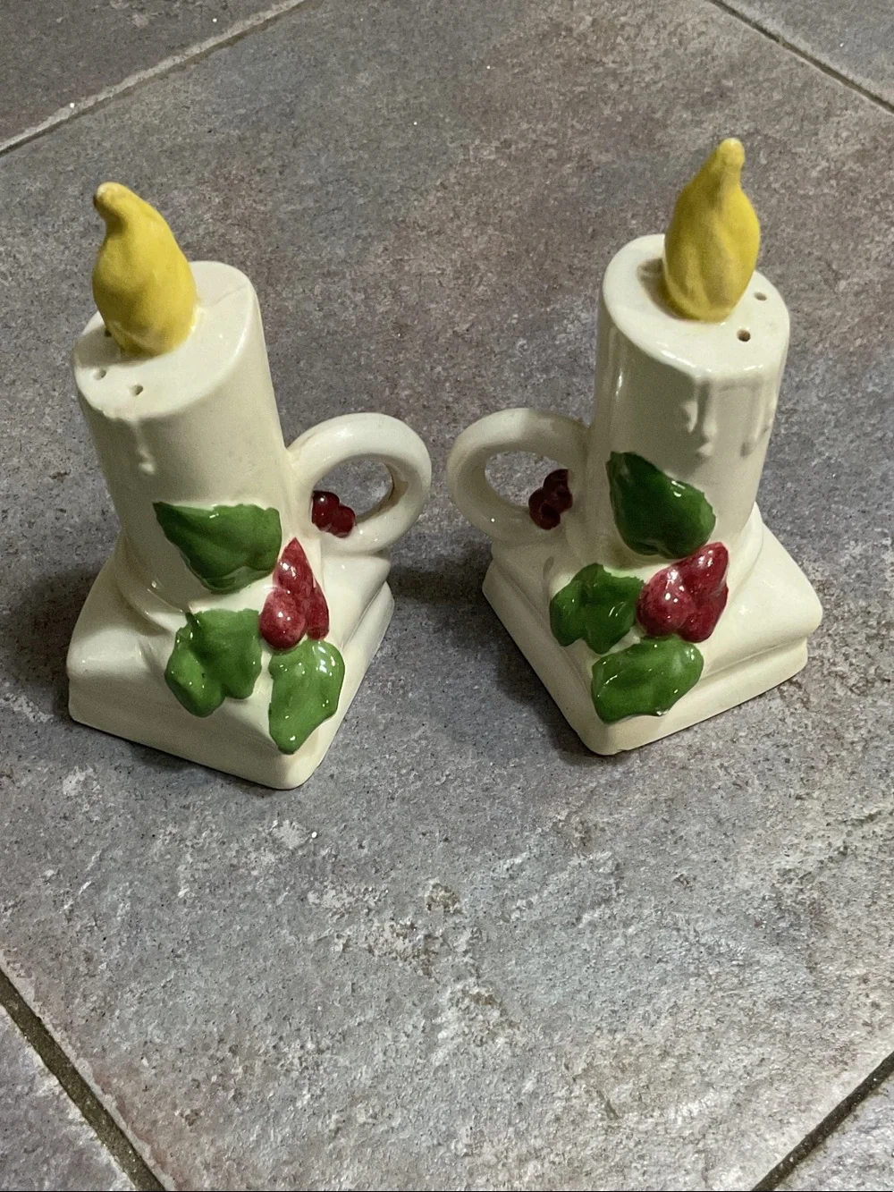 Vintage handmade salt and pepper